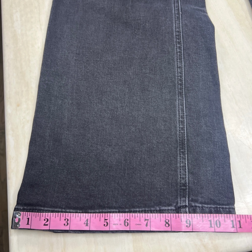Gap High Stride Wide Leg Jeans Washed Black High Rise Denim 27 4 Tall A36 - Picture 11 of 13